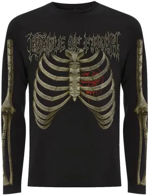 Produktbild von Cradle Of Filth - T-Shirt für Herren/Damen Uni Langärmlig RO11135 (XL) (Schwarz)