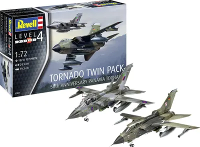Produktbild von Revell Tornado Twin Pack 50th Anniversary Panavia Tornado 1:72