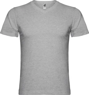 Image de Roly - "Samoyedo" T-shirt col V pour homme PF4231 (XL) (Gris chiné)