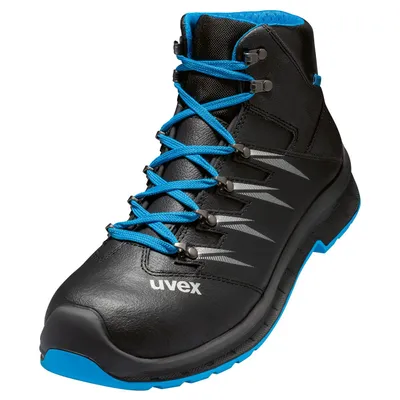 Produktbild von Uvex 2 Trend Sicherheitsstiefel S3 SRC EN ISO 20345:2011 S3 SRC, schwarz/blau schwarz  Größe 49