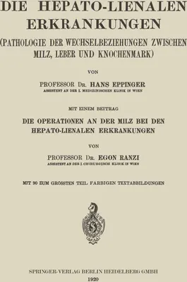 Produktbild von Die Hepato-Lienalen Erkrankungen