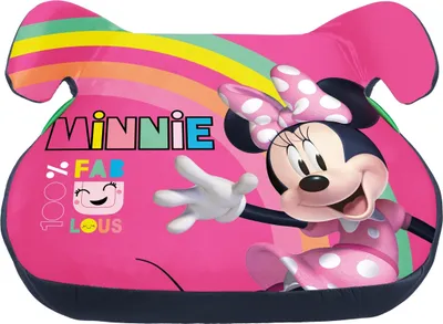 Zdjęcie produktu dla SEVEN Podsedák do auta Minnie Duha tvrzený polyethylen, polstrování Polyester, 22 - 36 Kg