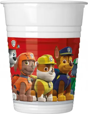 Zdjęcie produktu dla Kubeczki plastikowe Psi Patrol 200ml, 8 szt.