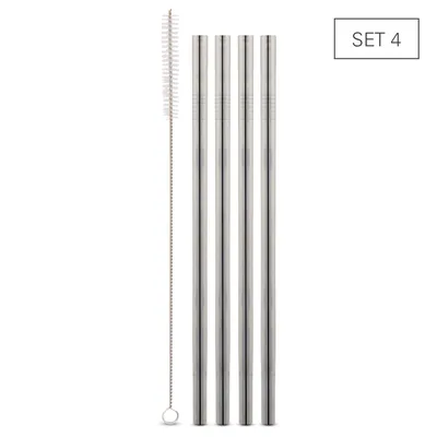 Produktbild von Karl Weis Trinkhalme, Edelstahl für Smoothies, 24 cm, 4 Stück