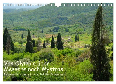 Zdjęcie produktu dla Od Olimpii przez Messene do Mystras (kalendarz ścienny na rok 2027, format A4 poziomy), kalendarz miesięczny CALVENDO