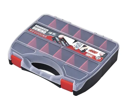 Zdjęcie produktu dla Magazyn drobnych części Organizer Domino 32,5x26x6,6 cm Pudełko na asortyment Pudełko do sortowania