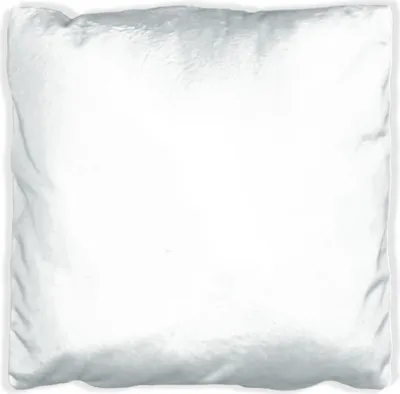 Produktbild von Wallario Premium Kissen, weiche Oberfläche, mit Motiv Weiß, Größe: 60 x 60 cm, mit weißer Rückseite