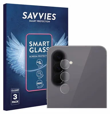 Produktbild von 3x Savvies Schutzglas Folie für Samsung Galaxy A57 5G (NUR Kameraschutz) 9H Panzer Schutzfolie Glas Displayschutz klar transparent