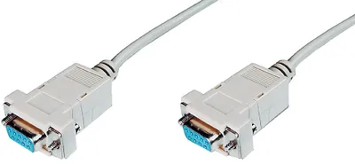 Produktbild von Assmann AK-610100-030-E Seriell Datentransferkabel - 3 m - ja - DB-9 Buchse Seriell - DB-9 Buchse Seriell - Beige, Grau