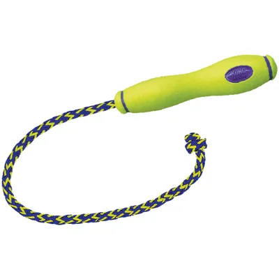 Produktbild von KONG Hundespielzeug Air KONG Fetch Stick Large gelb, mit Wurftau 28 cm