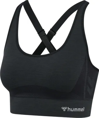 Produktbild von HUMMEL hmlCLEA SEAMLESS  SPORTS TOP, BLACK MELANGE, L