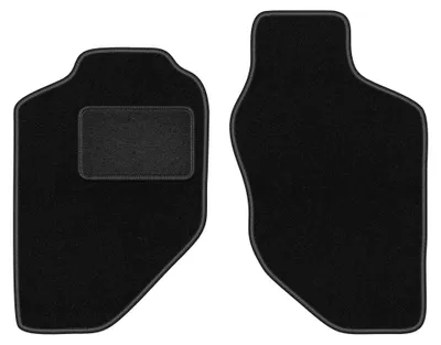 Obrázek produktu pro Přední velurové koberce pro: Opel Frontera B 1998-2006 (5dv.) – 2 ks, černé, na míru – Wielganizator LUX