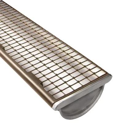 Produktbild von Allform DARIFIX 1 m Braun Dachrinnen Laubschutz Dachrinnengitter