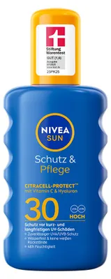 Produktbild von NIVEA Sun Schutz & Pflege Sonnenspray LSF 30 200ml