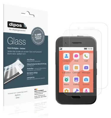 Produktbild von 2x Schutzfolie für Xplora One matt - Anti-Shock 9H Folie dipos Glass Kunststoffglas