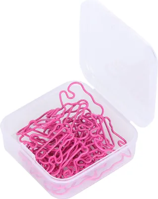 Productafbeelding van 20 stuks mini-klemmetjes van kunststofgecoat draad in de vorm van een beer, geschikt als bladwijzer, notitiehouder voor documenten en notebooks, kleur: rozenrood