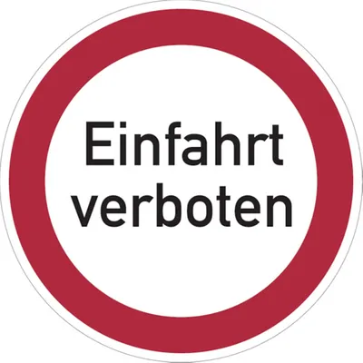 Produktbild von Dreifke® Verbotsschild, Einfahrt verboten - praxisbewährt | Alu geprägt | 400...