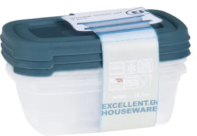 Produktbild von 36x 3er Set Vorratsdosenset 300ml Küche Boxen Lebensmittel 108 Stück