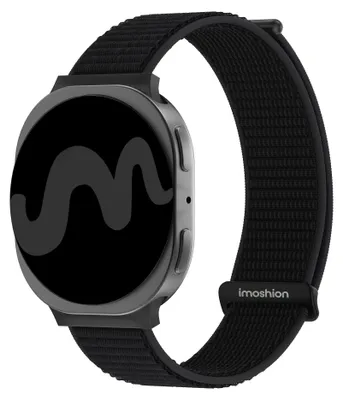 Productafbeelding van imoshion Nylon bandje voor de Samsung Galaxy Watch 9 (40/44mm) / Watch 8 (40/44mm) / Classic (46mm) - Zwart