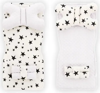 Produktbild von Kinderwagen Sitzeinlage 4In1 Tutumi STAR JY01 White Black