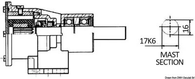 Produktbild von Nauco 335 Pumpe 46 l Gummiring - Osculati 16.052.02