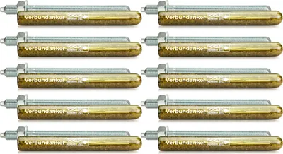 Produktbild von Isolbau Verbundanker Set - Verbundankerpatrone styrolfrei V20 + Ankerstange verzinkt M20 x 300 - ETA/ETAG Zulassung - 10 Stück