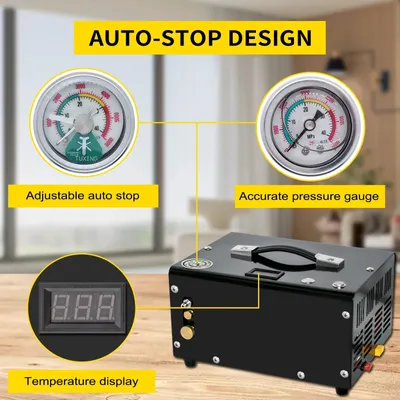 Obrázek produktu pro Kompresor – Přenosný kompresor – Kompresor – 300 bar – 4500 psi PCP – 220 V – Vysokotlaký