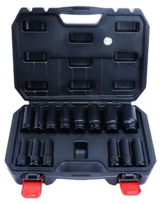 Produktbild von CCLIFE Schlagschrauber Nüsse Set, Schlagnuss set 1/2 zoll, 14 tlg, 10–32mm