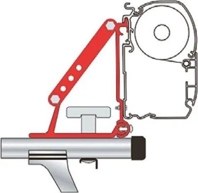 Produktbild von Fiamma Markisenadapter zur Montage an Dachträger für F1, F35, F45, F50, F55 Markisen