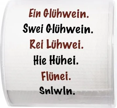 Immagine prodotto di carta igienica stampata - GlÃ¼hwein