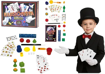 Productafbeelding van Magic show toverspel voor kinderen - 100 trucs voor illusionisten - Gemakkelijk te leren