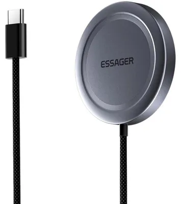 Obrázek produktu pro Essager Magnetická bezdrátová nabíječka Qi2 15W Šedá