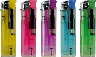 Obrázek produktu pro Zapalovač plynový plnitelný piezo 8cm