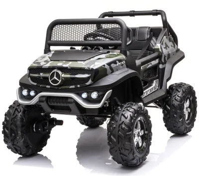 Zdjęcie produktu dla dziecięcy samochód elektryczny Mercedes Unimog 12V dla dzieci, samochód dla dzieci, dziecięcy samochód elektryczny z pilotem 2,4 Ghz, napęd na wszystk