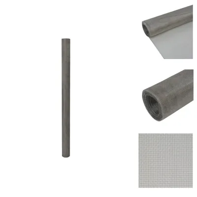 Imagen del producto de vidaXL Malla de alambre de 100x500 cm, acero inoxidable 202 - Paneles de valla