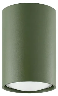 Produktbild von Plafond LAGOS 10 olivgrün 1xGU10 10W Stahl 10x6x6cm Sollux Lighting