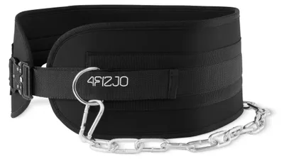 Produktbild von 4FIZJO Dip Belt 80 cm, Trainingsgurt mit Stahlkette, verstellbar 80-110 cm, bis 240 kg, gepolstert