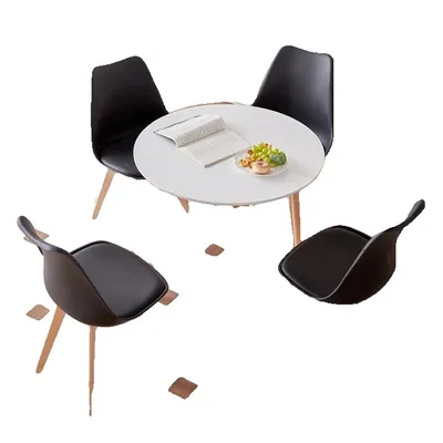 Produktbild von Esszimmer Set, Modernes Design, Bequeme Sitzgelegenheiten, Schwarze Esstische