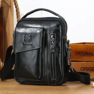 Produktbild von OKWISH Umhängetasche Herren Schultertasche Crossbody Bag Sling Chest Klein Handytasche zum Umhängen mit Geldbörse Tasche Wasserdicht Brusttasch