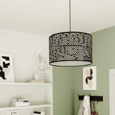 Immagine prodotto di INSPIRE - Lampada a sospensione 1 - SLOTS - 1 x E27 60W - Ø38 CM - Metaal - Zwart