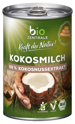 Zdjęcie produktu dla Organiczne mleczko kokosowe 85% ekstraktu kokosowego kremowe delikatne egzotyczne 400g