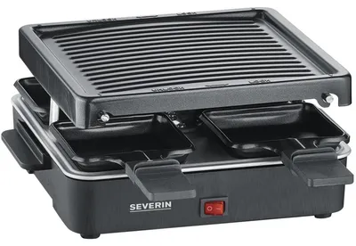 Obrázok produktu pre Severin RG 2370, 4 osôb, Plast, Čierna, 210 x 210 mm, Tlačidlá, 0,8 m