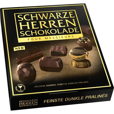 Zdjęcie produktu dla Sarotti czarna czekolada męska ciemne czekoladki 124g