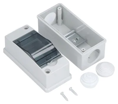 Productafbeelding van Verdeelkasten, beschermingsklasse IP65. Elektronische behuizing met transparante afdekking