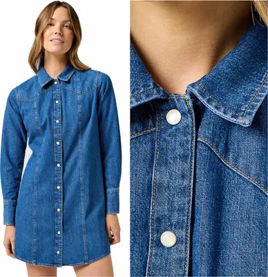 Obrázek produktu pro Wrangler Dámské džínové šaty Jensowa Denim 112356498 W9M7018373