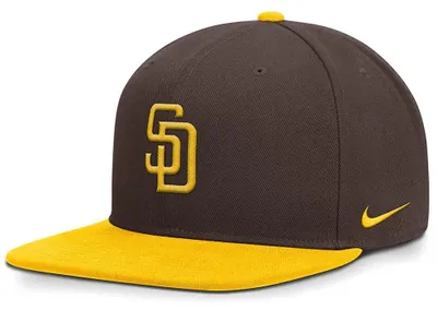 Produktbild von Nike Mlb San Diego Padres Nb09 Dri-fit Pro Structured Square Bill Kappe Braun M-L Braun M-L