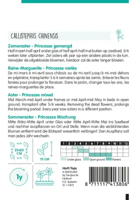 Produktbild von Sommeraster Riesen Prinzessin | Asternsamen von Hortitops