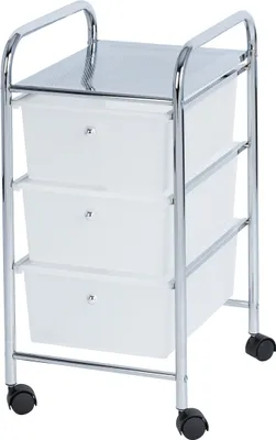 Immagine prodotto di WENKO carrello 3 cassetti bagno domestico WC scaffale rotelle cestino cosmetici spazio