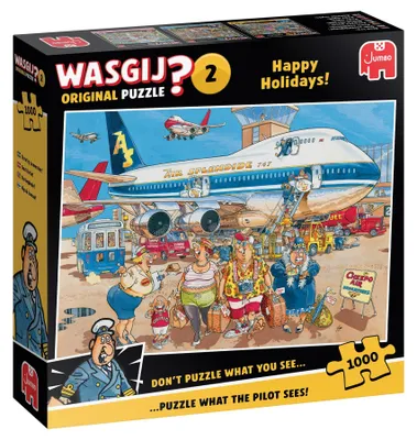 Produktbild von Jumbo Wasgij Original 2 - Happy Holidays, Puzzle, Erwachsenenpuzzle, 1000 Teile, 1119802034