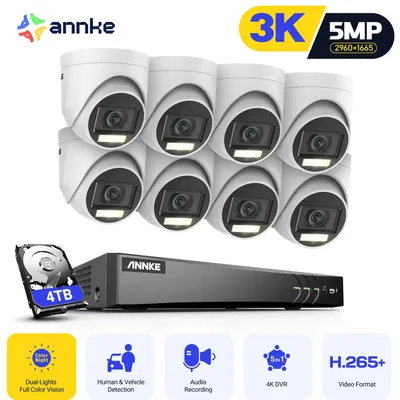 Immagine prodotto di Kit di telecamere di sicurezza - Telecamera di sorveglianza - Sistema di videosorveglianza - Protezione contro le intrusioni - Sistema di sicurezza wireless